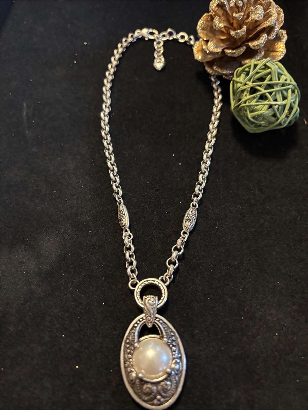 Brighton Silver Pearl Pendant Necklace - Women